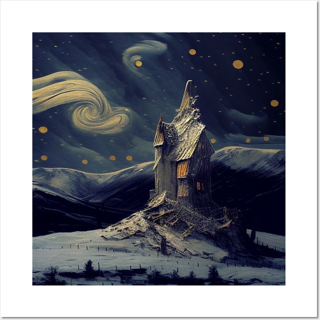 Starry Night Above The Shrieking Shack Wall Art by Grassroots Green